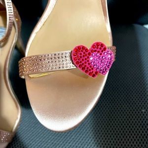 INC Heart strappy heels, BNWOT